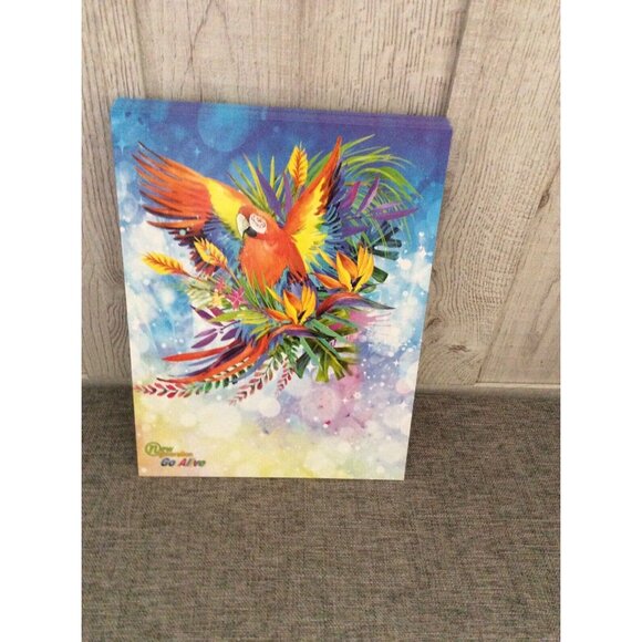 Lot Of 8 Teacher Classroom Pocket Folders Glittery Parrot - Picture 2 of 3